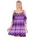 Purple Pink Zig Zag Pattern Cutout Spaghetti Strap Chiffon Dress View1