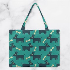 Happy Dogs Animals Pattern Medium Tote Bag by BangZart