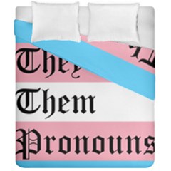 They/them Pronouns Duvet Cover Double Side (california King Size) by TransPrints