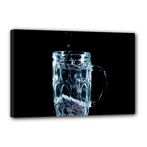 Glass Water Liquid Background Canvas 18  X 12  by BangZart