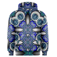 Fractal Cathedral Pattern Mosaic Men s Zipper Hoodie by BangZart