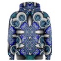 Fractal Cathedral Pattern Mosaic Men s Zipper Hoodie View1