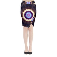 Mandala Art Design Pattern Midi Wrap Pencil Skirt by BangZart