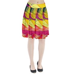 Abstract #367 Pleated Skirt by RockettGraphics