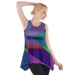 Abstract #415 Tipping Point Side Drop Tank Tunic by RockettGraphics