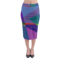 Abstract #415 Tipping Point Midi Pencil Skirt by RockettGraphics