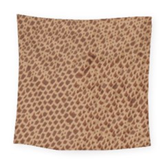 Giraffe Pattern Animal Print Square Tapestry (large) by paulaoliveiradesign