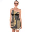 Old And Worn Acoustic Guitars Yin Yang One Soulder Bodycon Dress View1