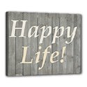 Happy Life Letters Shabby Style Poster Canvas 20  x 16  View1