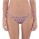 Black Stars Pattern Reversible Bikini Bottom View1