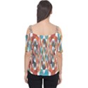 Colorful Geometric Abstract Cutout Shoulder Tee View2