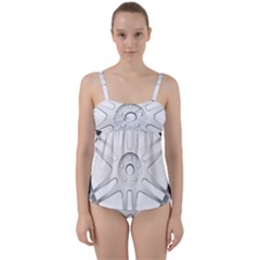 Wheel Skin Cover Twist Front Tankini Set by BangZart