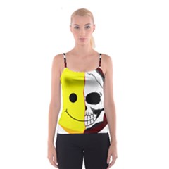 Skull Behind Your Smile Spaghetti Strap Top by BangZart