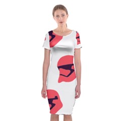 Stormtroper Pattern  Classic Short Sleeve Midi Dress by paulaoliveiradesign