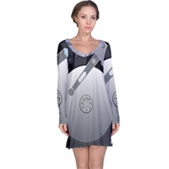 Computer Hard Disk Drive Hdd Long Sleeve Nightdress by BangZart