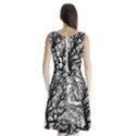 Tree Fractal Sleeveless Waist Tie Chiffon Dress View2