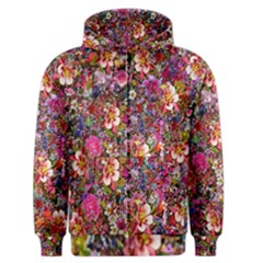 Psychedelic Flower Men s Zipper Hoodie by BangZart