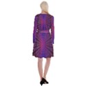 Matrix Long Sleeve Velvet Front Wrap Dress View2