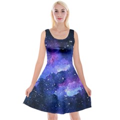 Galaxy Reversible Velvet Sleeveless Dress by Kathrinlegg