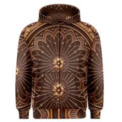 Decorative Antique Gold Men s Zipper Hoodie by BangZart