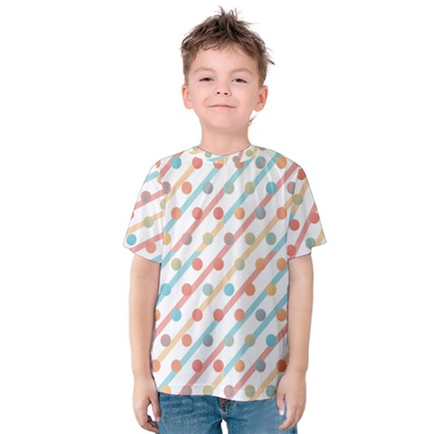 Simple Saturated Pattern Kids  Cotton Tee by linceazul