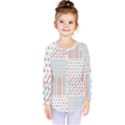 Simple Saturated Pattern Kids  Long Sleeve Tee View1