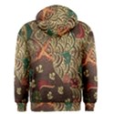 Art Traditional Flower  Batik Pattern Men s Zipper Hoodie View2