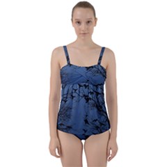 Crow Flock  Twist Front Tankini Set by Valentinaart