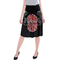 Train Hard Midi Beach Skirt by Valentinaart