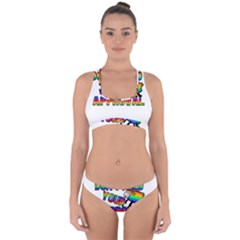Dont Need Your Approval Cross Back Hipster Bikini Set by Valentinaart