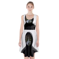 Gangsta Cat Racerback Midi Dress by Valentinaart