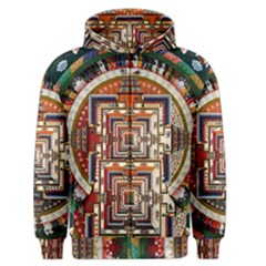 Colorful Mandala Men s Zipper Hoodie by BangZart