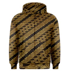 Traditional Art Indonesian Batik Men s Zipper Hoodie by BangZart