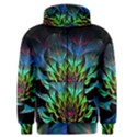 Fractal Flowers Abstract Petals Glitter Lights Art 3d Men s Zipper Hoodie View1