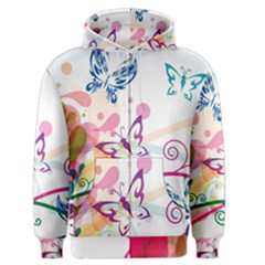 Butterfly Vector Art Men s Zipper Hoodie by BangZart