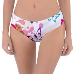 Butterfly Vector Art Reversible Classic Bikini Bottoms by BangZart