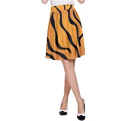 Tiger Skin Pattern A-line Skirt by BangZart