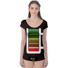 Black Energy Battery Life Boyleg Leotard  by BangZart