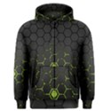 Green Android Honeycomb Gree Men s Zipper Hoodie View1