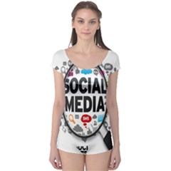 Social Media Computer Internet Typography Text Poster Boyleg Leotard  by BangZart