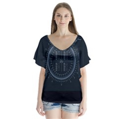 Minimalistic Knowledge Mathematics Trigonometry Flutter Sleeve Top by BangZart