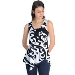 Ying Yang Tattoo Sleeveless Tunic by BangZart