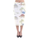 Dinosaur Art Pattern Velvet Midi Pencil Skirt View1