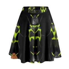 Beetles Insects Bugs High Waist Skirt by BangZart