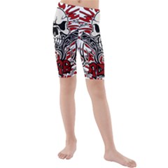 Acab Tribal Kids  Mid Length Swim Shorts by Valentinaart