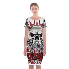 Acab Tribal Classic Short Sleeve Midi Dress by Valentinaart