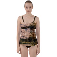 Landscape Twist Front Tankini Set by Valentinaart