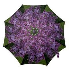 Purple Flowers Hook Handle Umbrella (small) by SusanFranzblau