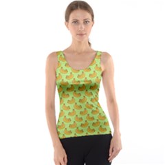 Green And Yellow Banana Bunch Pattern Tank Top by NorthernWhimsy