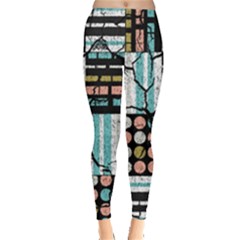 Distressed Pattern Leggings  by linceazul